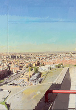 View of Madrid from Vallecas. (detail). Antonio López