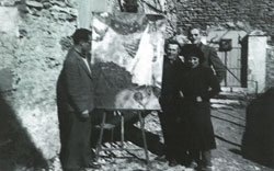Varian Fry, Marc Chagall, Hiram Bingham IV, y Bella Chagall. Gordes, 1941. (Archivos Ida Chagall)